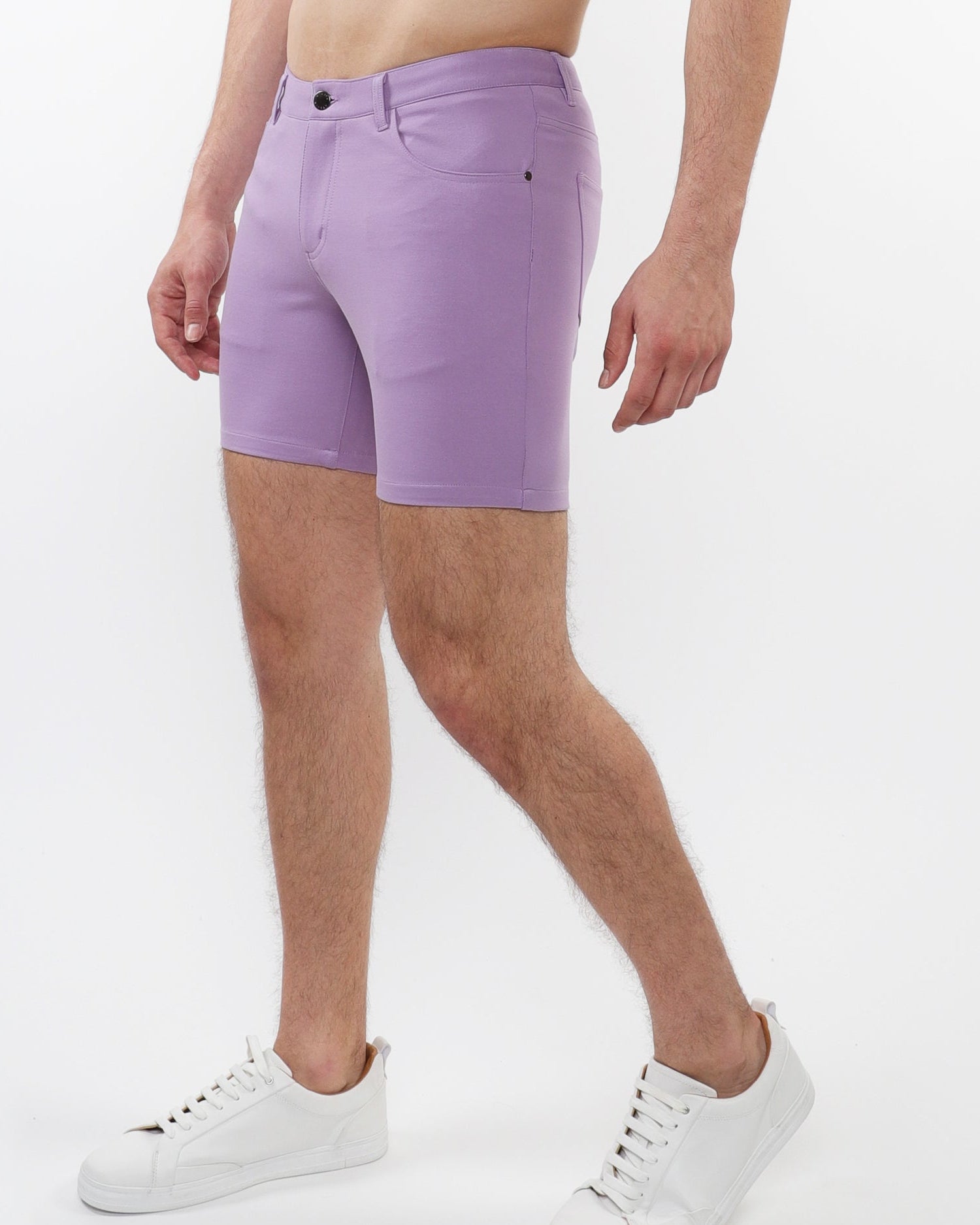 WISTERIA 5" INSEAM SOLID STRETCH KNIT JEANS SHORTS ST-1932