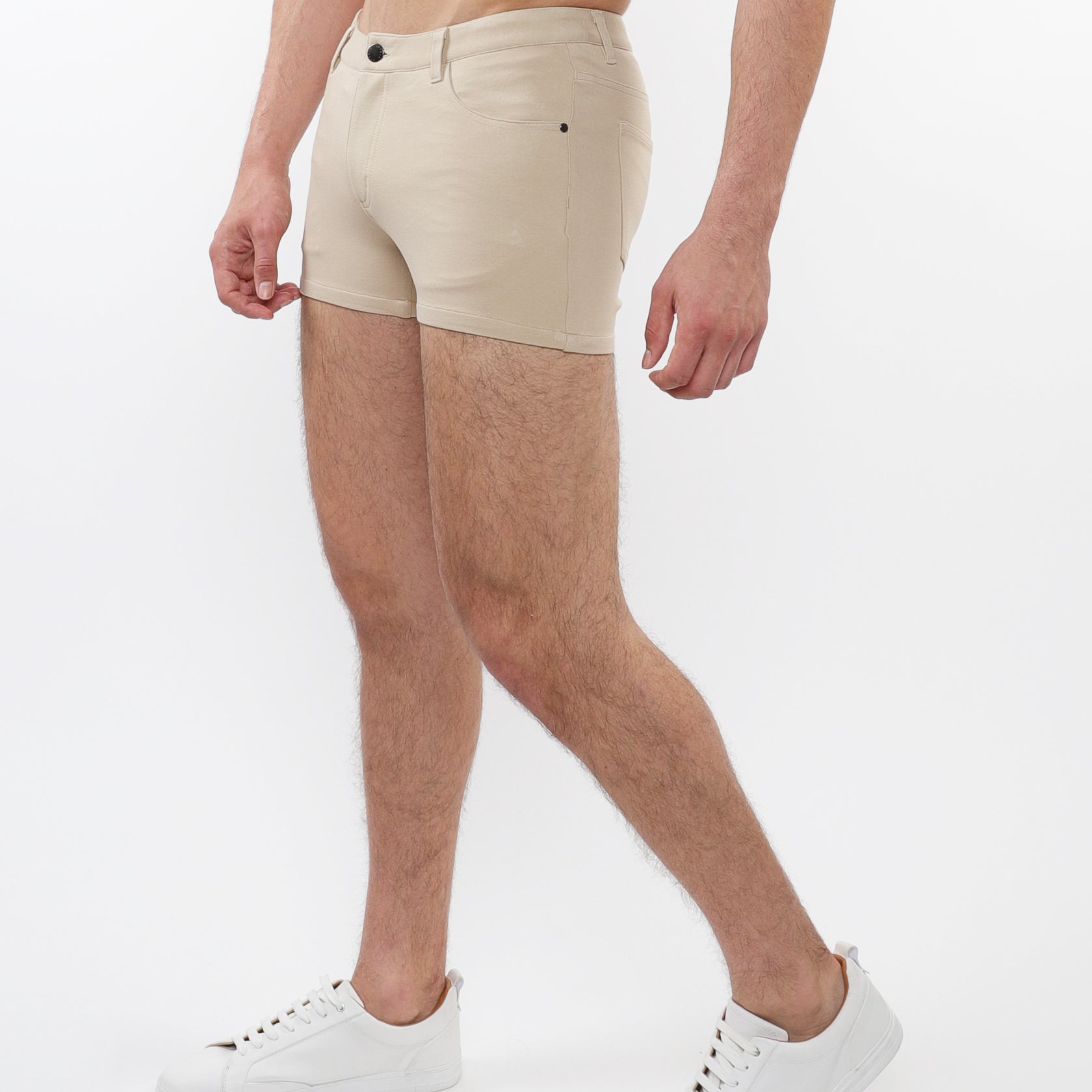 DESERT OASIS 3" INSEAM SOLID STRETCH KNIT JEANS SHORTS ST-1975