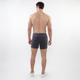 CHARCOAL 5" INSEAM TEXTURED STRETCH KNIT CHINO SHORTS W/ ZIP POCKETS ST-1986-02