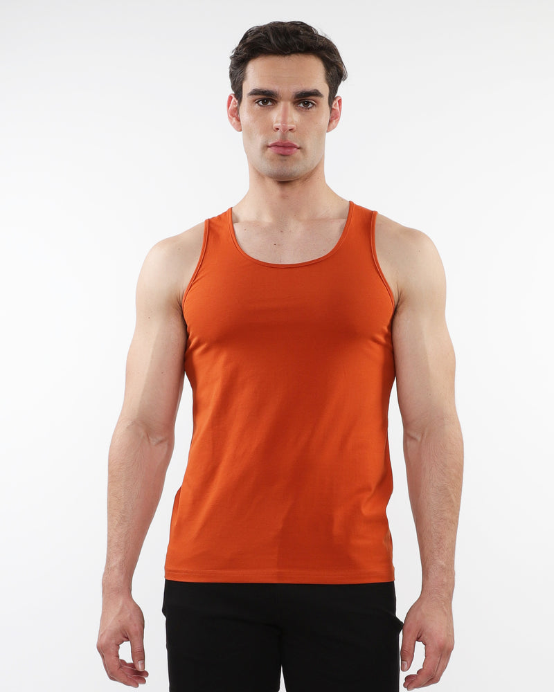 SPICE TRIANGLES LASER CUT STRETCH JERSEY TANKS ST-20052