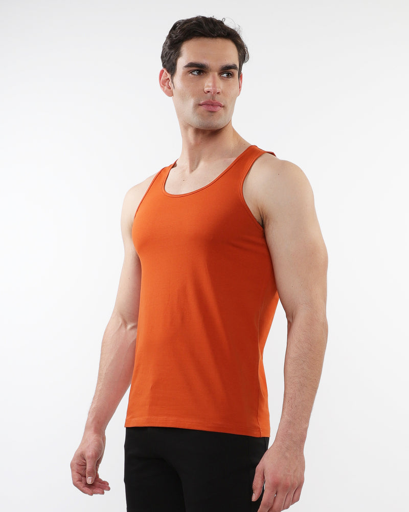 SPICE TRIANGLES LASER CUT STRETCH JERSEY TANKS ST-20052
