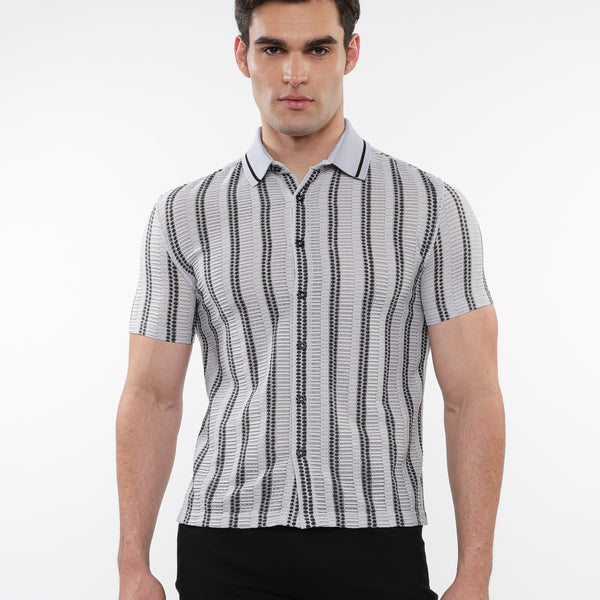 【MODERNIF】Attem stripe short sleeve shirt AA3843s.jpg