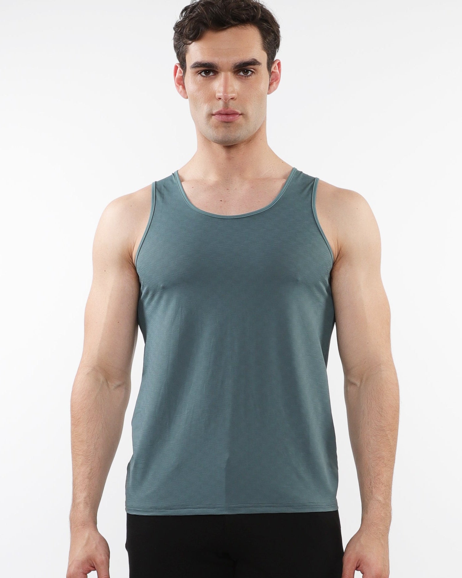 FERN TEXTURED STRETCH MESH PERFORMANCE TANK ST-286
