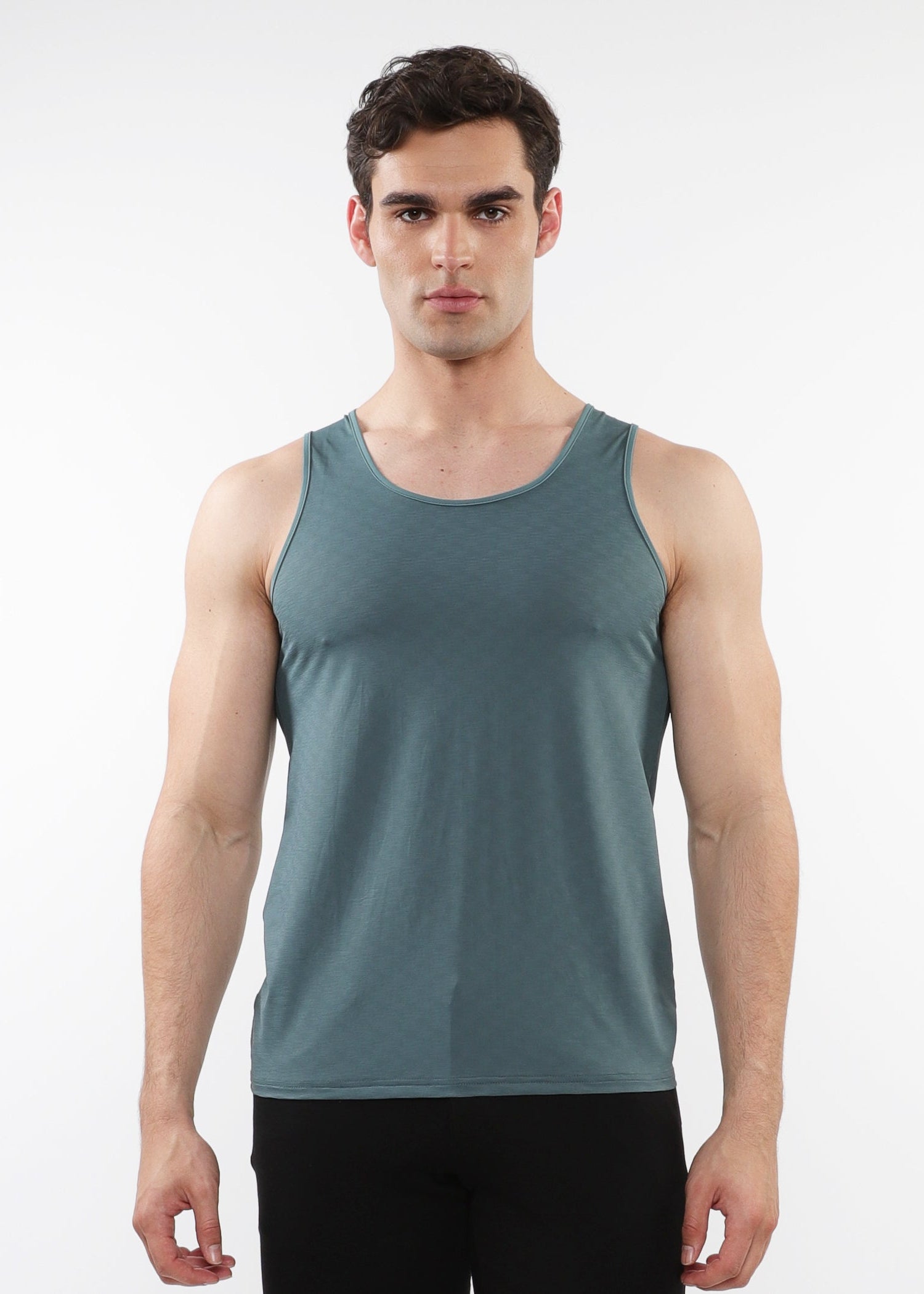 FERN TEXTURED STRETCH MESH PERFORMANCE TANK ST-286