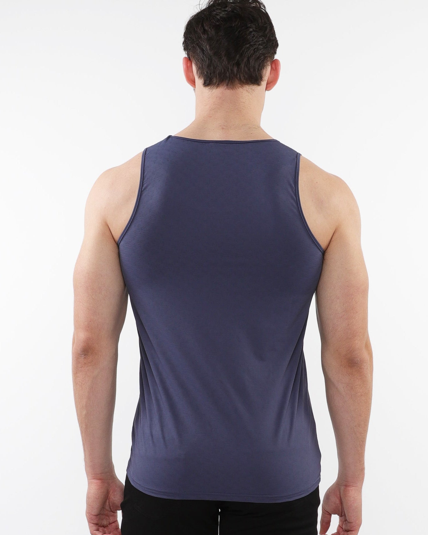 SLATE TEXTURED STRETCH MESH PERFORMANCE TANK ST-286