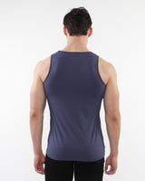 SLATE TEXTURED STRETCH MESH PERFORMANCE TANK ST-286