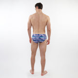 COBALT/SKY CAMO PRINTED SWIM BRIEFS ST-8015-18