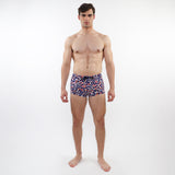 NAVY/SAND CAMO PRINTED SWIM TRUNKS ST-8016-39