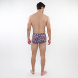 NAVY/SAND CAMO PRINTED SWIM TRUNKS ST-8016-39