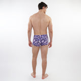 PURPLE/ PERIWINKLE CAMO PRINTED SWIM TRUNKS ST-8016-41