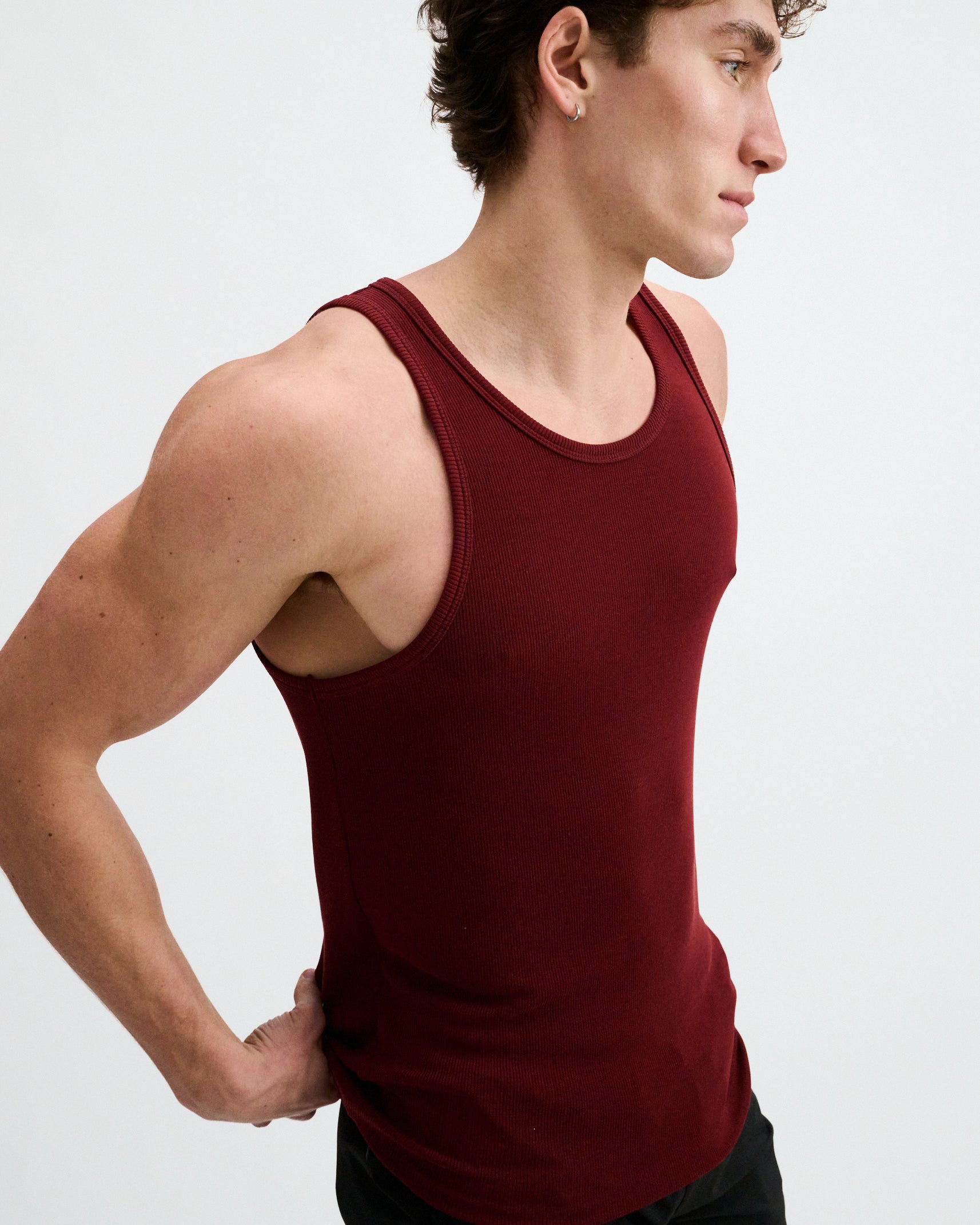 JAM RIB STRETCH MODAL TANK STA-16004-03