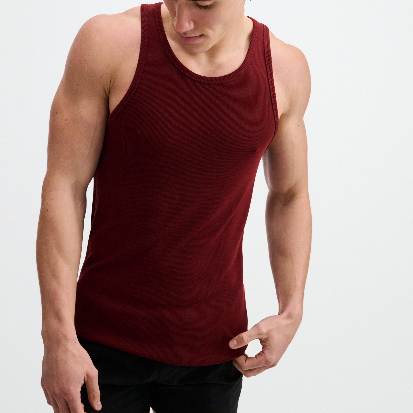 JAM RIB STRETCH MODAL TANK STA-16004-03