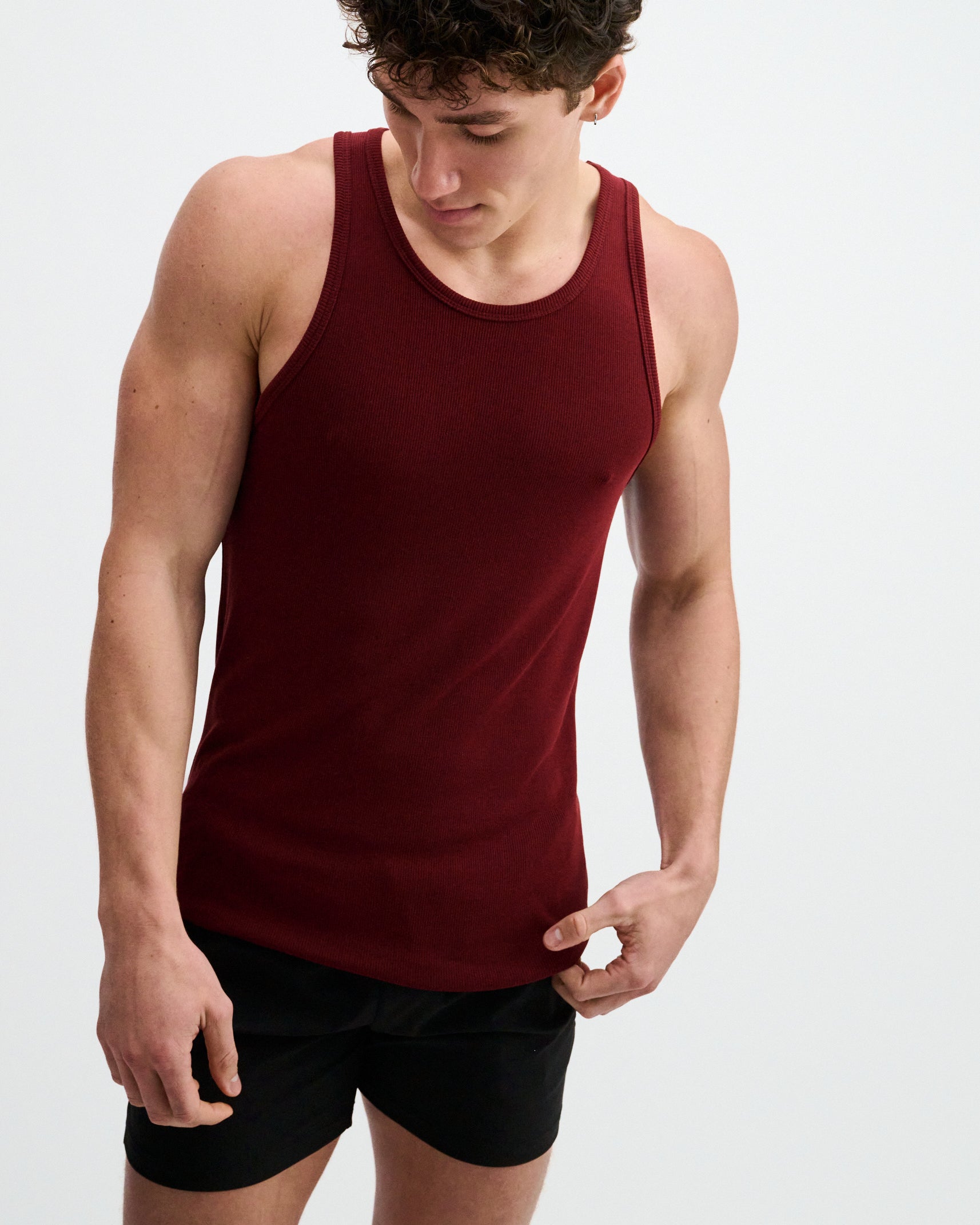 JAM RIB STRETCH MODAL TANK STA-16004-03