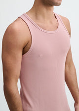 MAUVE RIB STRETCH MODAL TANK STA-16004-03