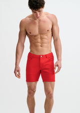 CAYENNE 5" INSEAM SOLID STRETCH KNIT JEANS SHORT ST-1932