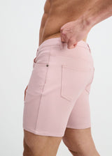 TEA ROSE 5" INSEAM SOLID STRETCH KNIT JEANS SHORT ST-1932
