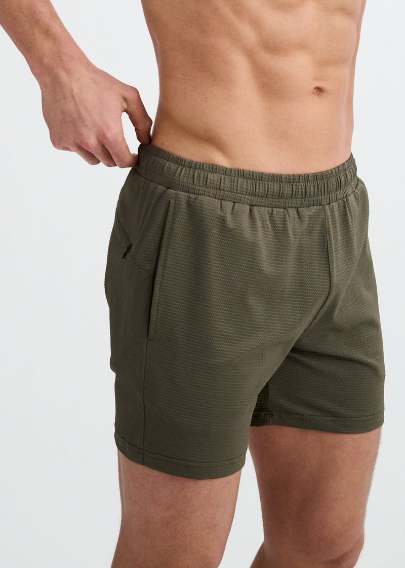 RANGER TEXTURED MESH STRETCH PERFORMANCE SHORTS ST-1466-100