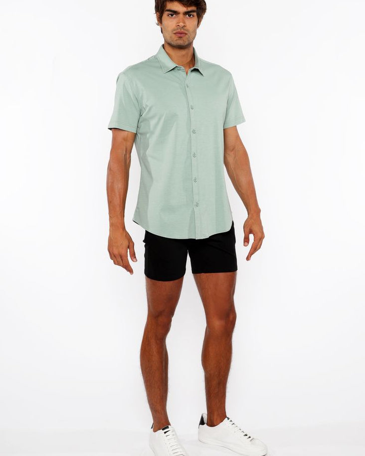 SPRIG SOLID STRETCH JERSEY KNIT SHORT SLEEVE SHIRT ST-963-03