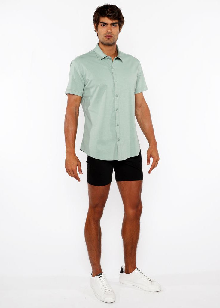 SPRIG SOLID STRETCH JERSEY KNIT SHORT SLEEVE SHIRT ST-963-03