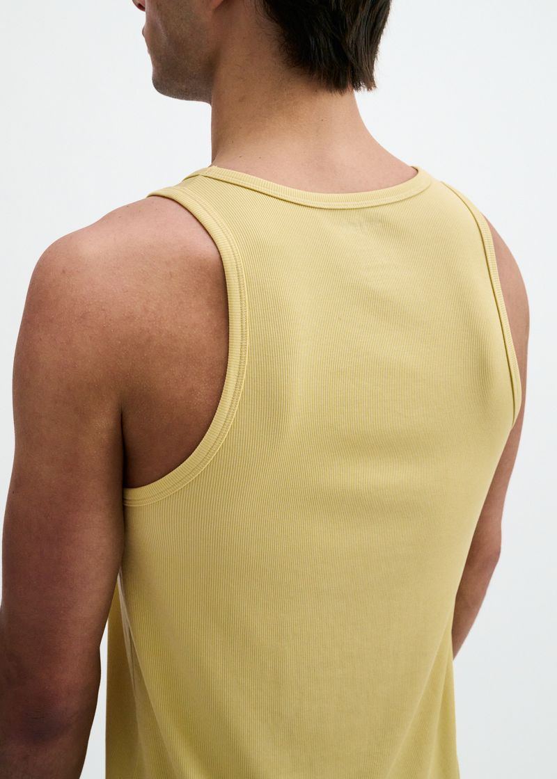 WHEAT RIB STRETCH MODAL TANK STA-16004-04