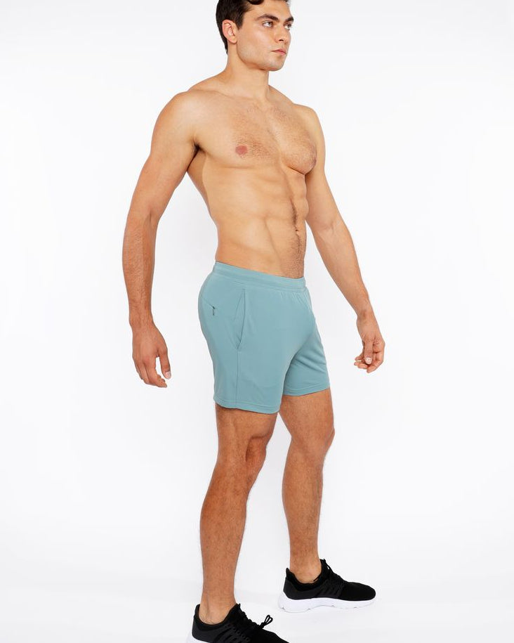 SEAWEED TEXTURED MESH STRETCH PERFORMANCE SHORTS ST-1466-98