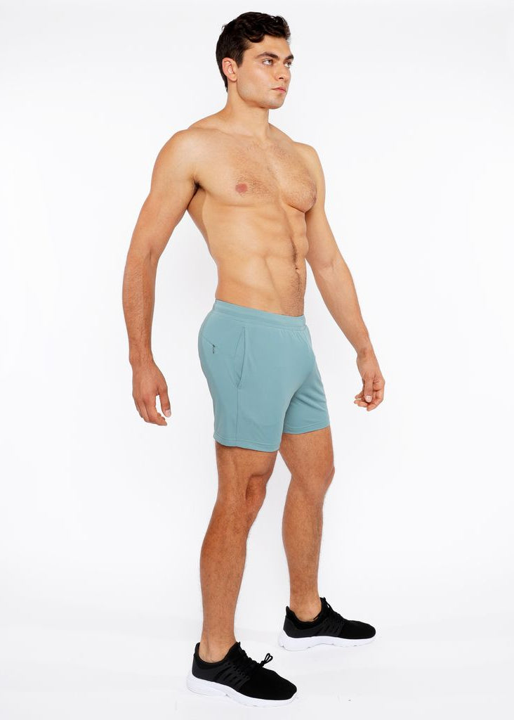 SEAWEED TEXTURED MESH STRETCH PERFORMANCE SHORTS ST-1466-98