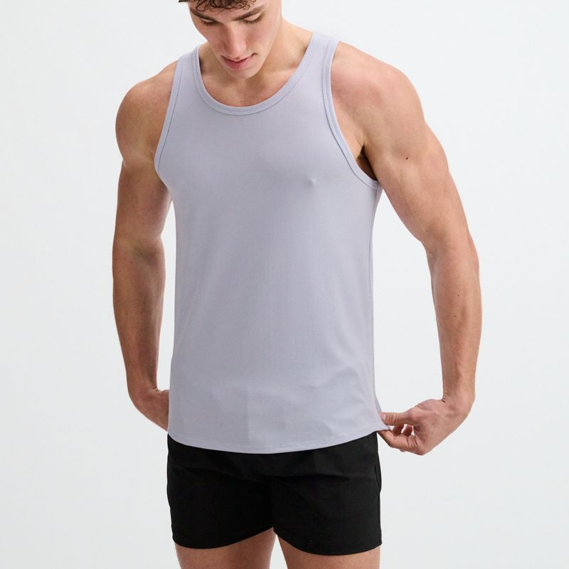 PERIWINKLE RIB STRETCH MODAL TANK STA-16004-04