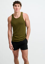 JUNGLE RIB STRETCH MODAL TANK STA-16004-03