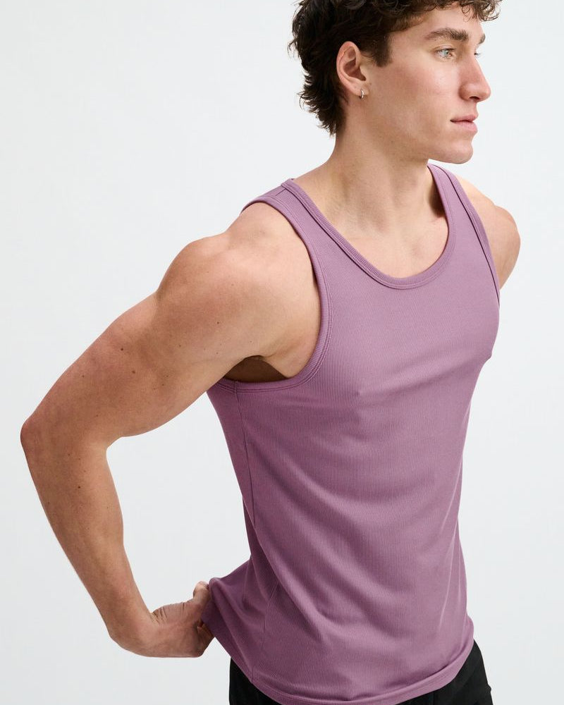 GRAPE RIB STRETCH MODAL TANK STA-16004-04