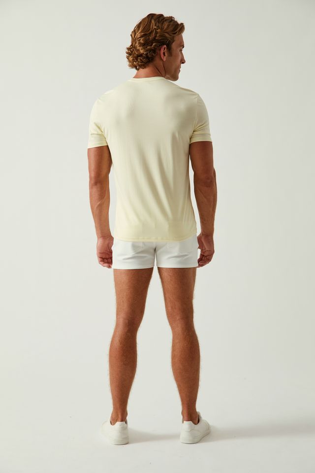 BUTTERCREAM SOLID STRETCH MODAL V- NECK TEE ST-9010