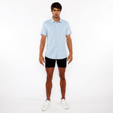 BLUE DEW SOLID STRETCH JERSEY KNIT SHORT SLEEVE SHIRT ST-963-03