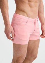 PETAL 3" INSEAM SOLID STRETCH KNIT JEANS SHORT ST-1975