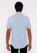 BLUE DEW SOLID STRETCH JERSEY KNIT SHORT SLEEVE SHIRT ST-963-03