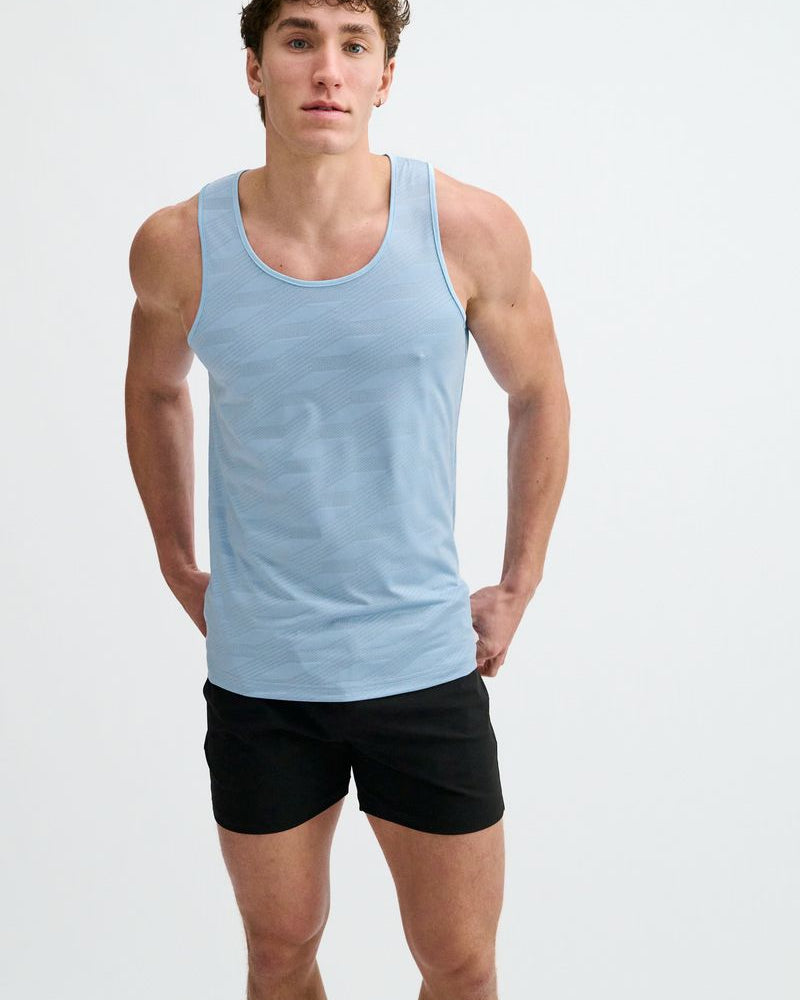 GLACIER GEOMETRIC STRETCH MESH PERFORMANCE TANK ST-295