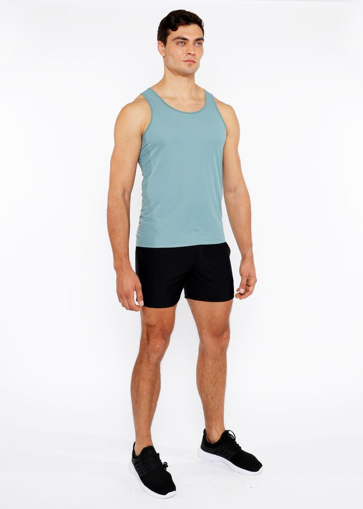 SEAWEED TEXTURED STRETCH MESH PERFORMANCE TANK TOP ST-290