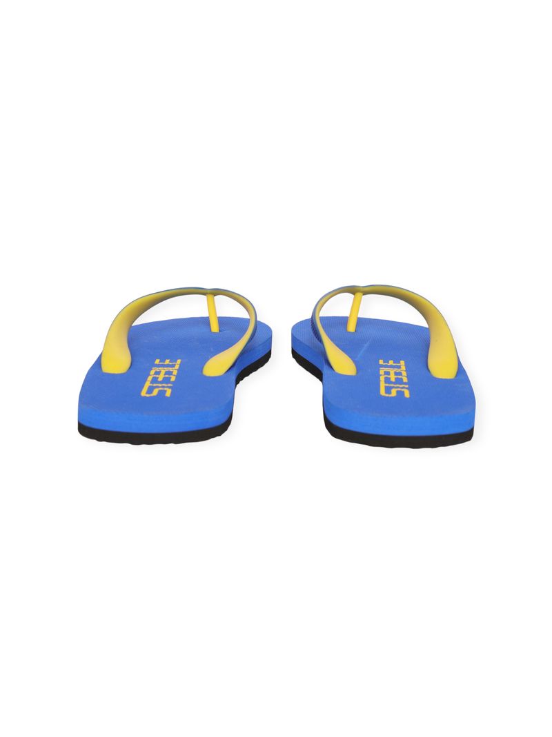 ROYAL BLUE/YELLOW CLASSIC LOGO SOLID FLIP FLOP
