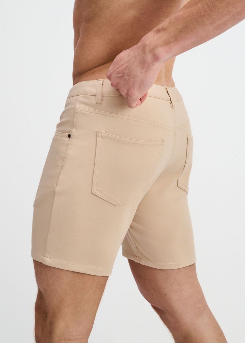 CRUST 5" INSEAM SOLID STRETCH KNIT JEANS SHORT ST-1932