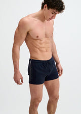 NAVY 3.5" INSEAM STRETCH SHORTS W/ SIDE PIPING STA-10514