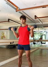 MARINER VAULT GYM-TECH 3.5" INSEAM STRETCH SHORTS W/ 3-COLOR HEAT WELD ZIPPERS STA-10500-02