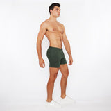 PINE 5"INSEAM LINEN-LOOK TEXTURED STRETCH KNIT CHINO SHORTS W/ZIP POCKETS ST-1986-09