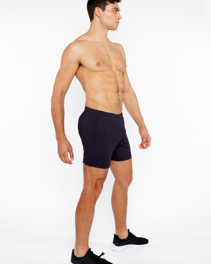PEACOAT TEXTURED MESH STRETCH PERFORMANCE SHORTS ST-1466-96