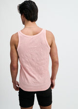 PETAL STRETCH FLORAL TEXTURED KNIT TANK ST-11140