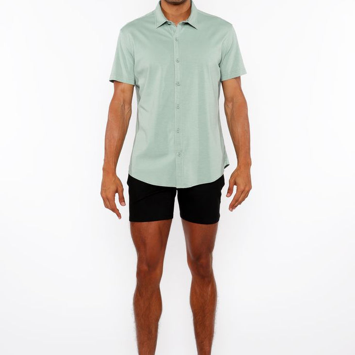 SPRIG SOLID STRETCH JERSEY KNIT SHORT SLEEVE SHIRT ST-963-03