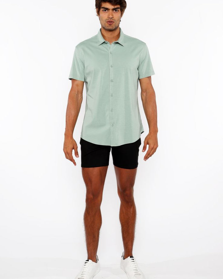 SPRIG SOLID STRETCH JERSEY KNIT SHORT SLEEVE SHIRT ST-963-03