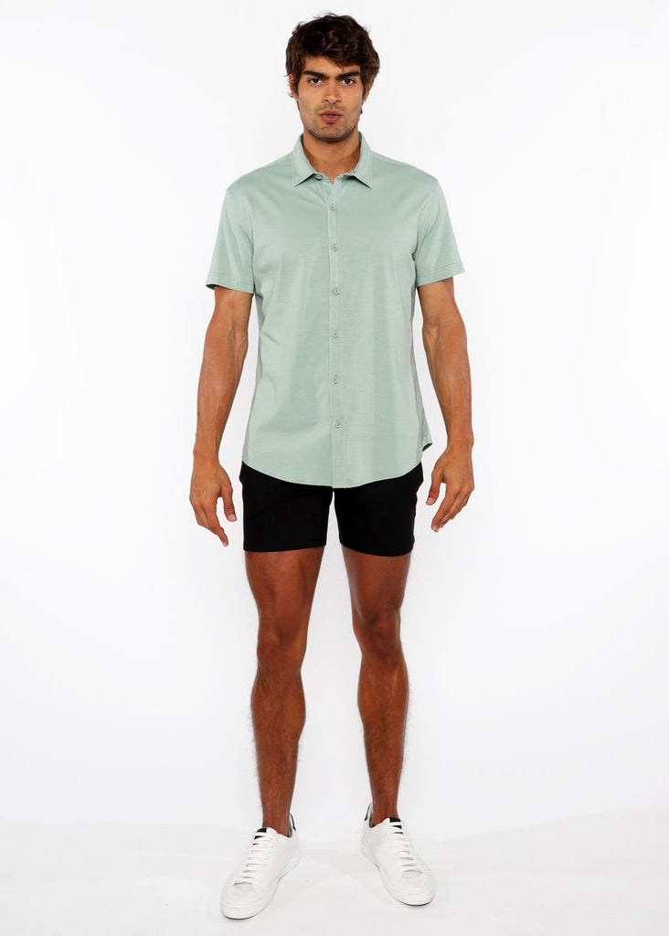 SPRIG SOLID STRETCH JERSEY KNIT SHORT SLEEVE SHIRT ST-963-03