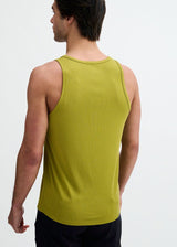 APPLE GREEN RIB STRETCH MODAL TANK STA-16004-04
