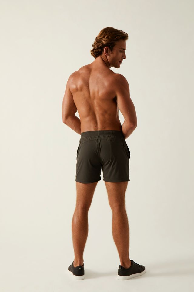 GREY VAULT 3.5 INSEAM GYM STRETCH SHORTS ST-10500
