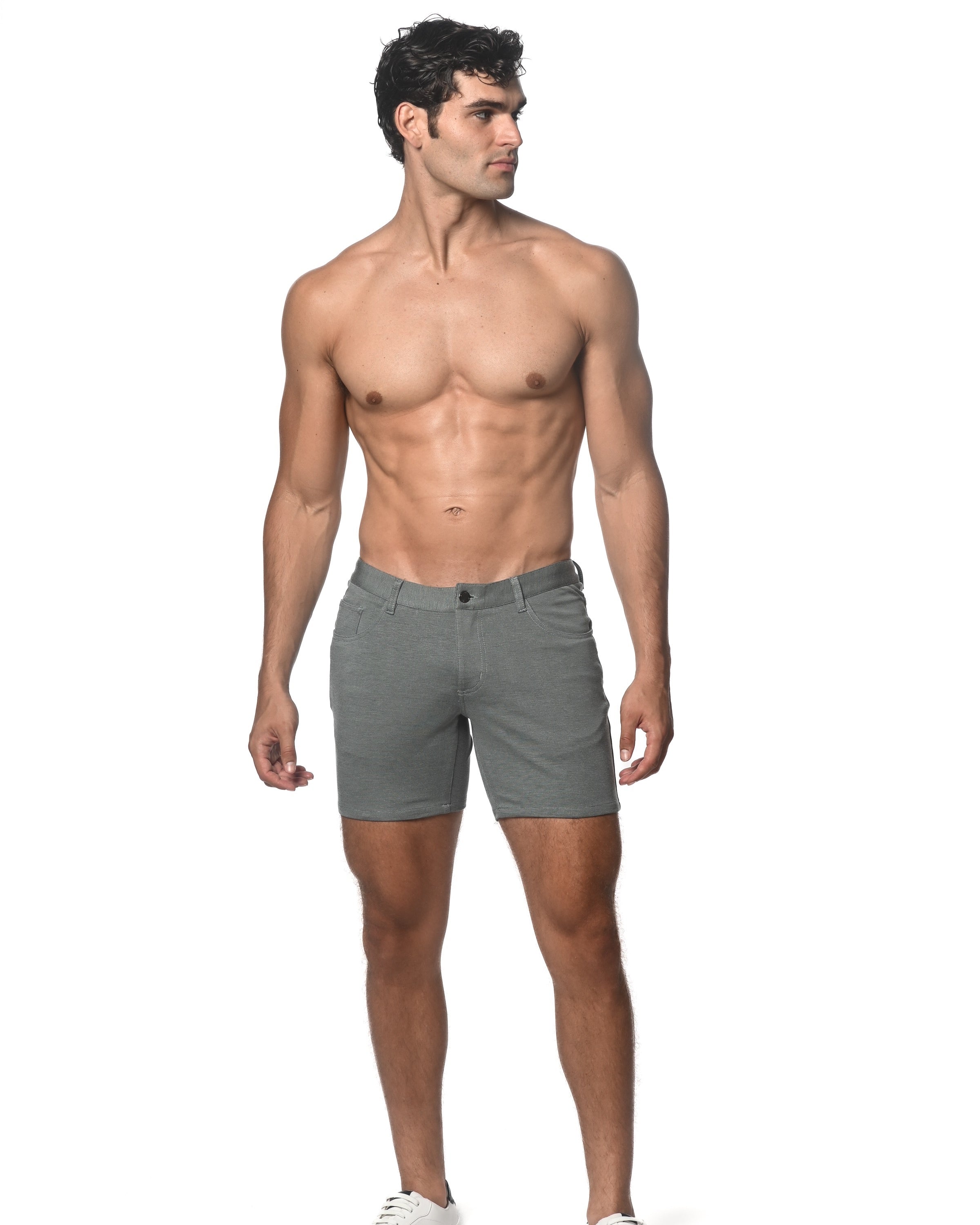 CACTUS 5" INSEAM STRETCH KNIT JEANS SHORTS ST-1932