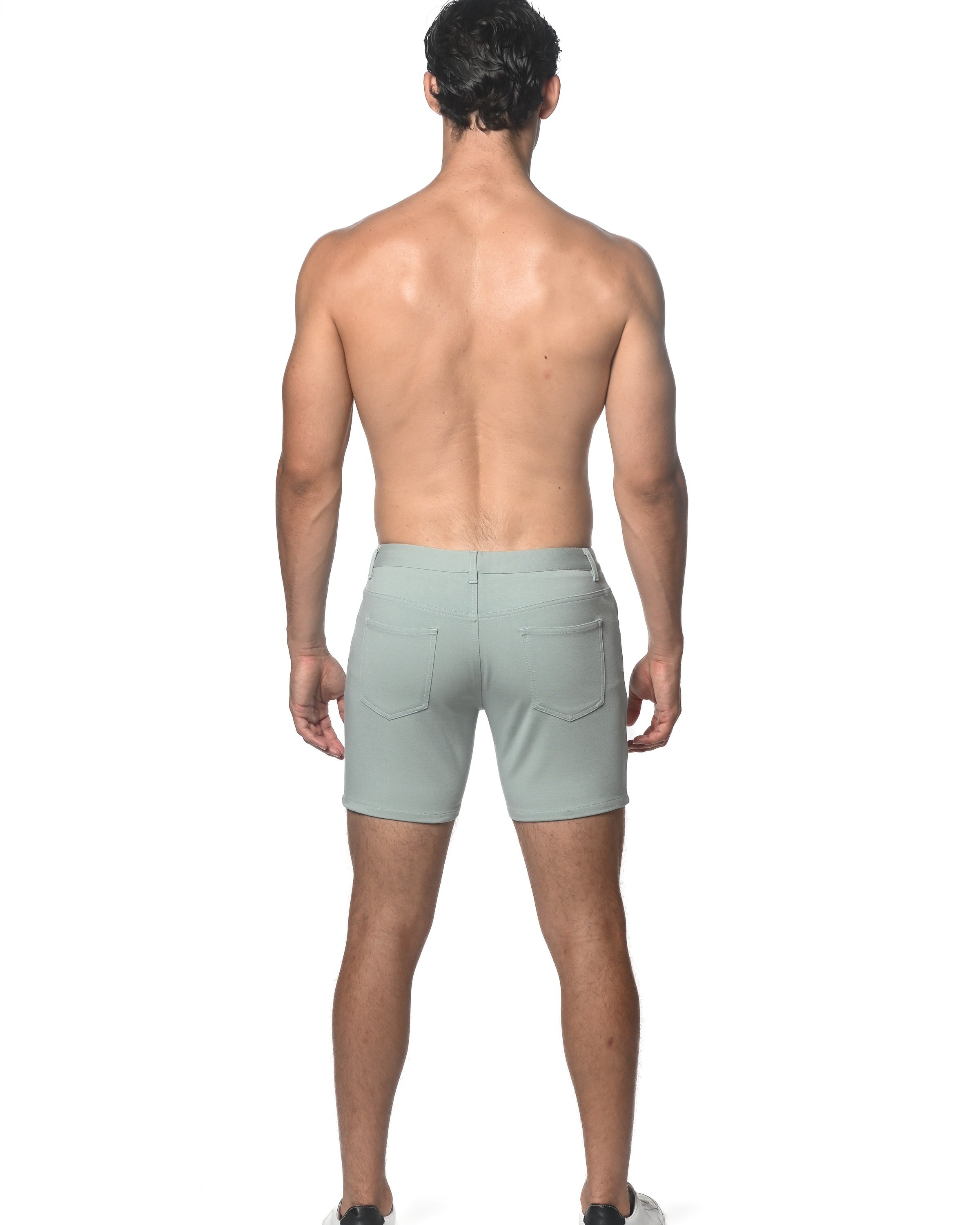 ALOE 5" INSEAM STRETCH KNIT JEANS SHORTS ST-1932