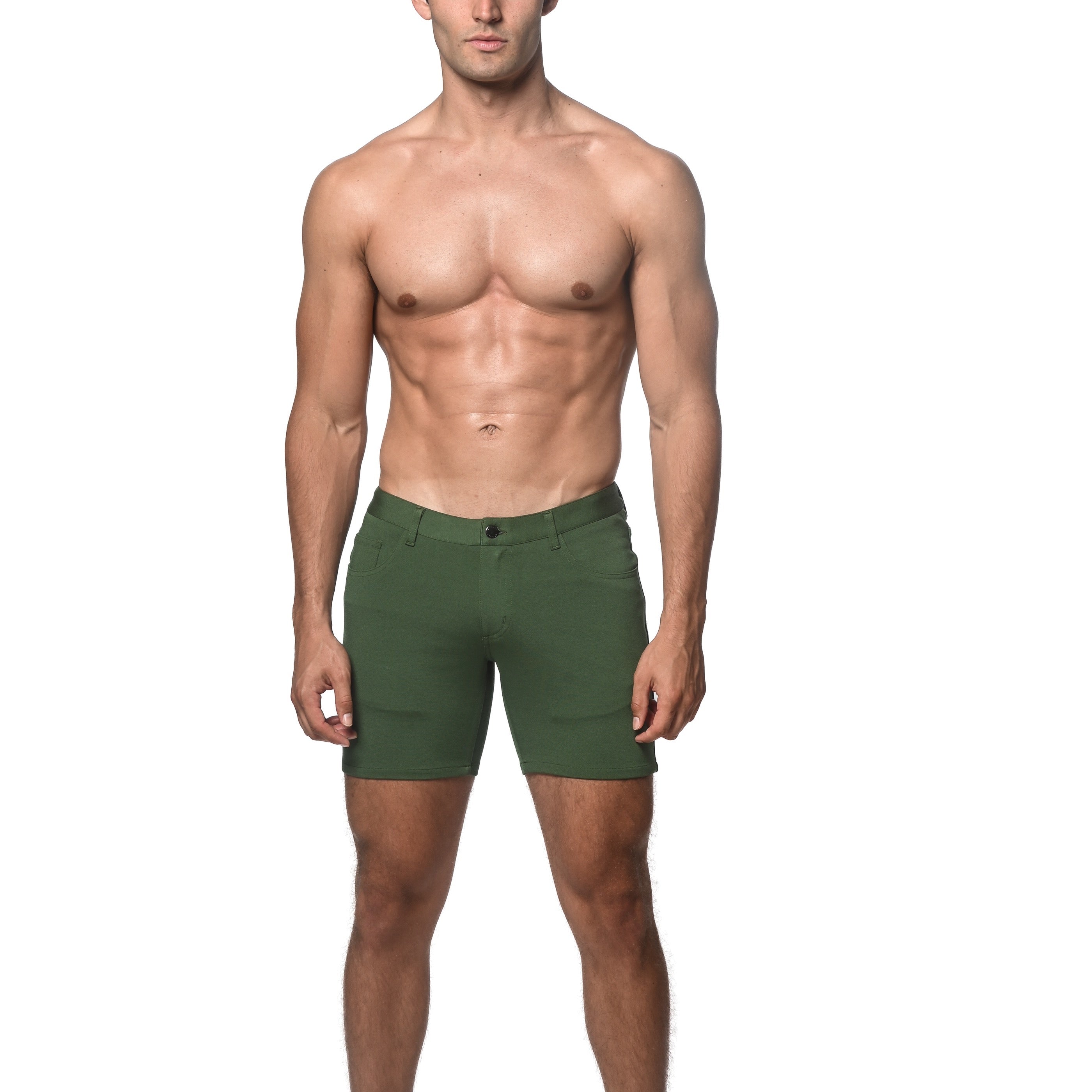 SPROUT 5" INSEAM STRETCH KNIT JEANS SHORTS ST-1932